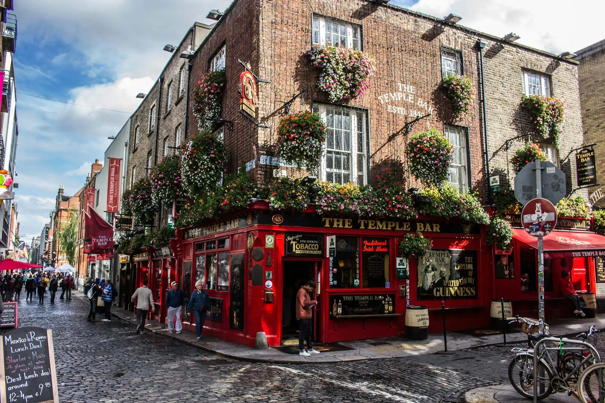 The Temple Bar di Dublino in Irlanda
